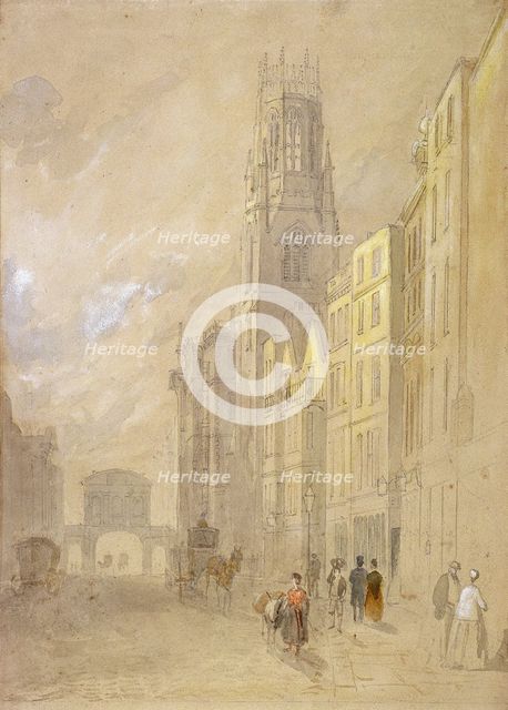 Fleet Street, London, 1850. Artist: Anon