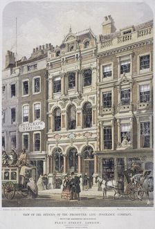 Fleet Street, London, 1861. Artist: Robert Dudley