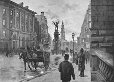 Fleet Street, Showing Temple Bar Memorial and Child's Bank 1891. Creator: William Luker