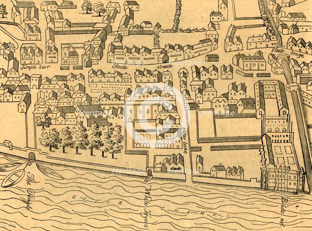 'Fleet Street, The Temple, Etc.', (1897). Creator: Unknown.