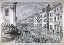 Fleet Street - the Civic Authorities in the Procession City of London, c1850. Artist: Anon