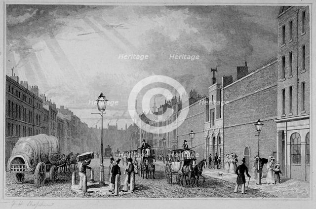 Fleet Prison, City of London, 1829. Artist: J Henshall