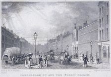 Fleet Prison, Farringdon Street, London, 1829. Artist: J Henshall