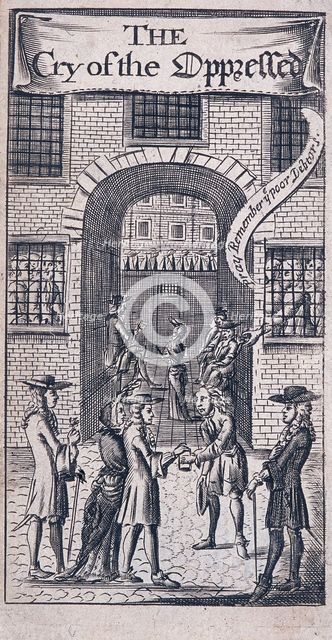 Fleet Prison, London, 1691. Artist: Anon