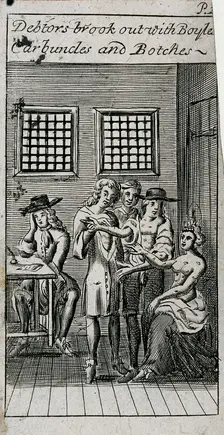 Fleet Prison, London, 1691. Artist: Anon
