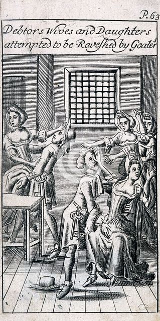 Fleet Prison, London, 1691. Artist: Anon