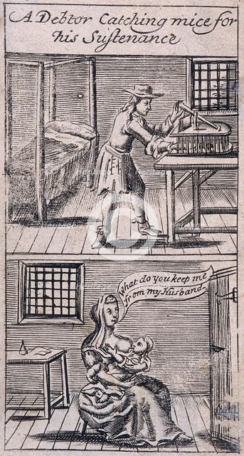 Fleet Prison, London, 1691. Artist: Anon