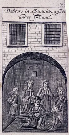 Fleet Prison, London, 1691. Artist: Anon
