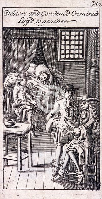 Fleet Prison, London, 1691. Artist: Anon