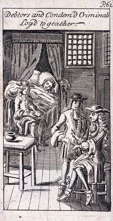 Fleet Prison, London, 1691. Artist: Anon