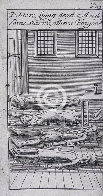 Fleet Prison, London, 1691. Artist: Anon