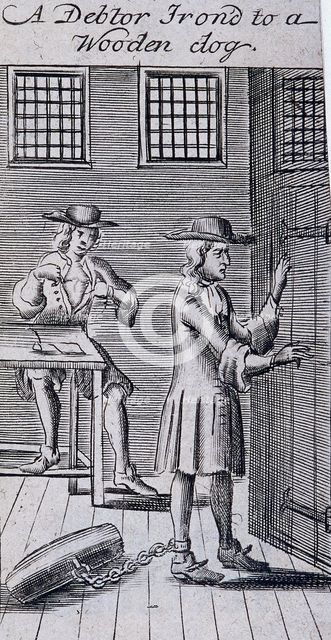 Fleet Prison, London, 1691. Artist: Anon