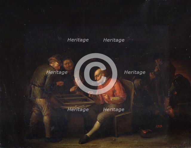 'Flemings Playing Dice', 17th century. Artist: Adriaen van Ostade