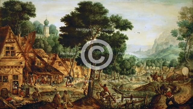 Flemish village life.
