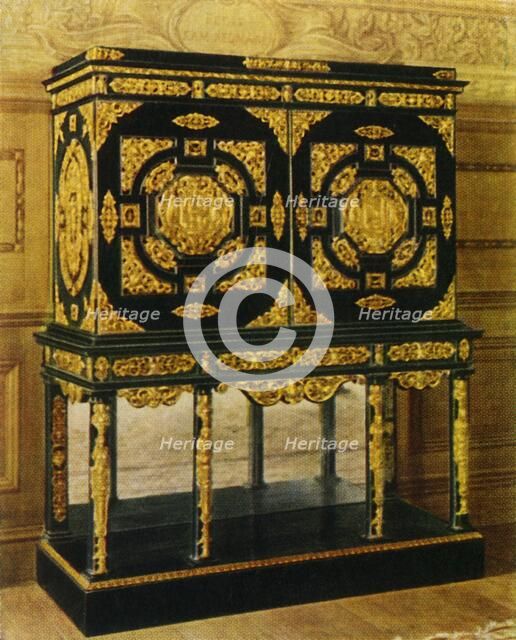 'Flemish Cabinet of Ebony with Gilt Mounts', 1938. Creator: Unknown.