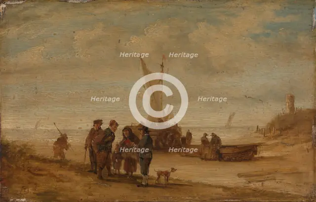 Flemish Coast, probably last half of 17th century. Creator: David Teniers II.