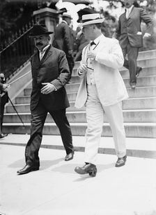 Fletcher, Frank Friday, Admiral of United States Navy. with Secretary Daniels, 1914. Creator: Harris & Ewing