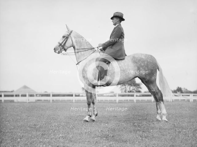 Fletcher, Mr., on a horse, 1933 July. Creator: Arnold Genthe.
