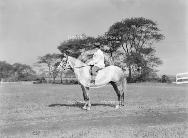 Fletcher, Walter D., on horse, 1933 or 1934. Creator: Arnold Genthe.