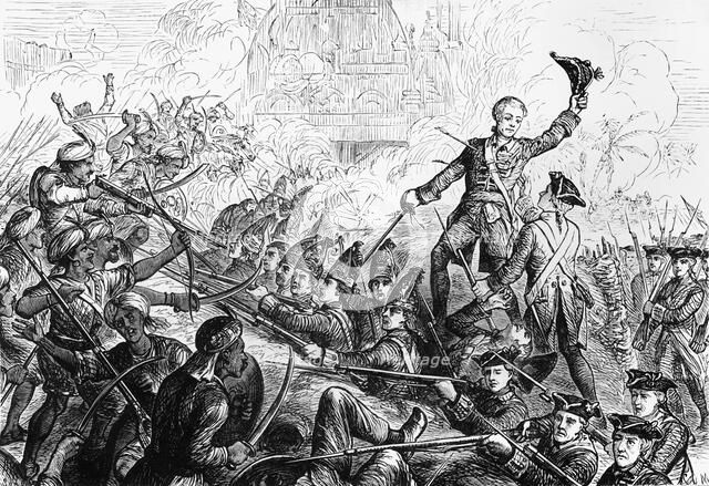 'Fletcher's Defence of the Redoubt at Tanjore', c1891. Creator: James Grant.