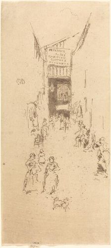 Fleur de Lys Passage, c. 1886/1888. Creator: James Abbott McNeill Whistler