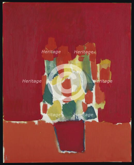 Fleurs rouges, 1952. Creator: Nicolas de Staël.