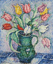 Fleurs (Tulipes), 1929. Creator: Signac, Paul (1863-1935)