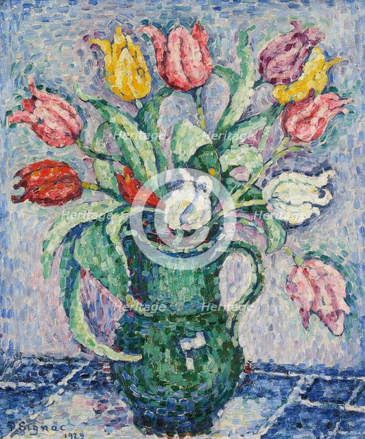 Fleurs (Tulipes), 1929. Creator: Signac, Paul (1863-1935).