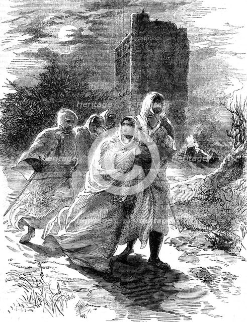 Flight of Matilda from Oxford, 1142. Artist: Unknown