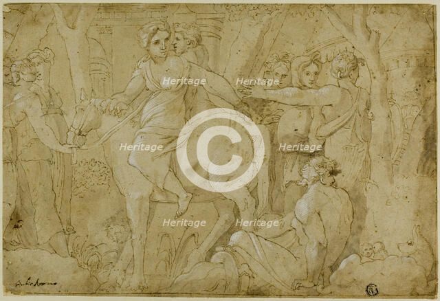 Flight of Clelia, c. 1524. Creator: Unknown.