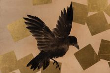 Flight of crows in a snow storm. Creator: Mochizuki Gyokusen