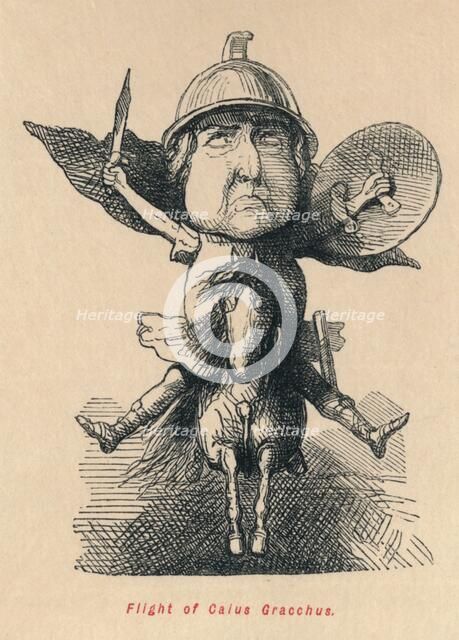 'Flight of Gaius Gracchus', 1852. Artist: John Leech.