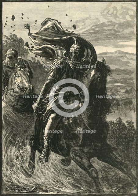 'Flight of Pompey from the Battle-Field of Pharsalia', 1890.   Creator: Unknown.