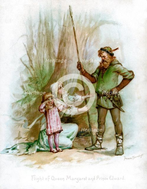 'Flight of Queen Margaret and Prince Edward', 1897.Artist: Frances Brundage