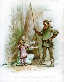 Flight of Queen Margaret and Prince Edward 1897.Artist: Frances Brundage