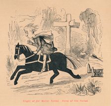 Flight of Sir Walter Tyrrel. Horse of the Period c1860, (c1860). Artist: John Leech
