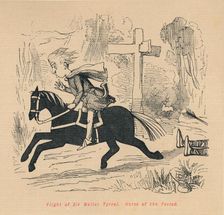 Flight of Sir Walter Tyrrel. Horse of the Period c1860, (c1860). Artist: John Leech