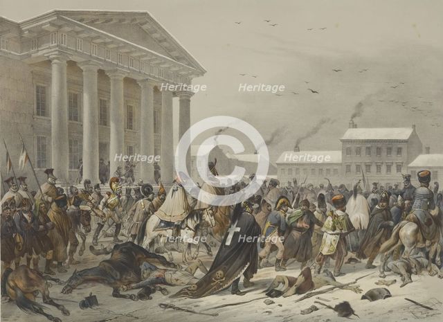 Flight of the French army through Vilnius, 1847.