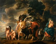 Flight of the Holy Family into Egypt, 1647. Creator: Jacob Jordaens