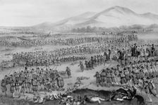 Flight of The Mexican Army at The Battle of Buena Vista, Feb. 23, 1847. Creator: Unknown