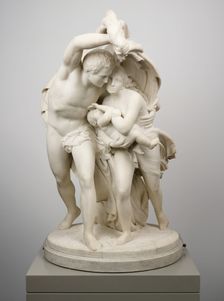 Flight from Pompeii, 1873. Creator: Giovanni Maria Benzoni