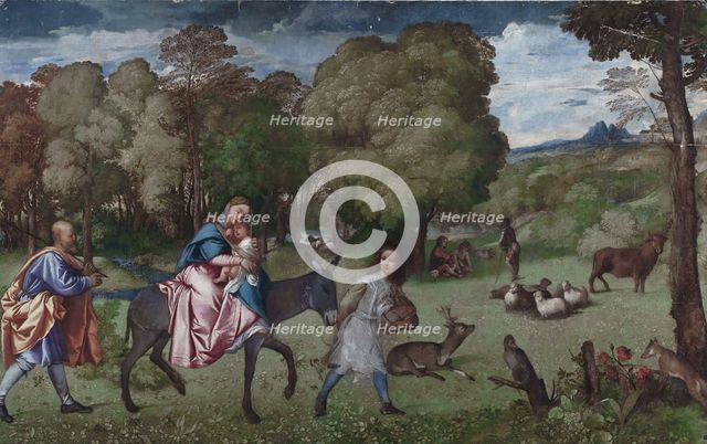 Flight into Egypt, 1508. Creator: Titian.