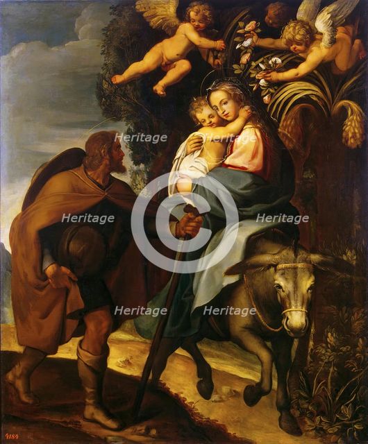 Flight into Egypt, 1600. Creator: Bartolome Carducho.