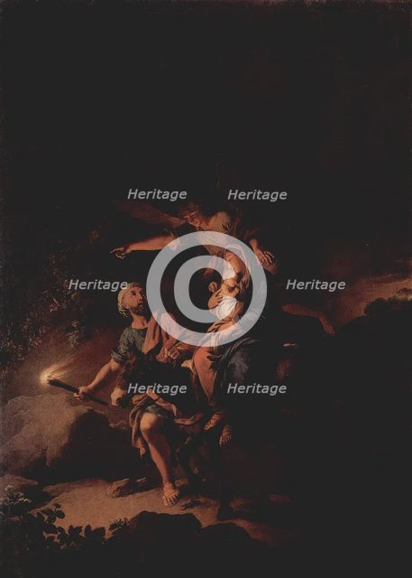 Flight into Egypt, 1752. Creator: Christian Wilhelm Ernst Dietrich.
