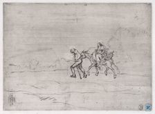 Flight into Egypt, 1848. Creator: Charles Emile Jacque