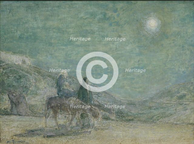 Flight into Egypt, ca. 1916. Creator: Henry Ossawa Tanner.