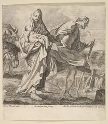 Flight into Egypt. Creator: Robert van Audenaerde