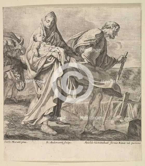 Flight into Egypt. Creator: Robert van Audenaerde.