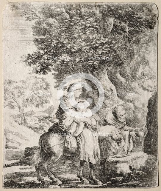 Flight into Egypt. Creator: Stefano Della Bella (Italian, 1610-1664).