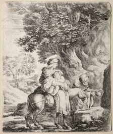 Flight into Egypt. Creator: Stefano Della Bella (Italian, 1610-1664)